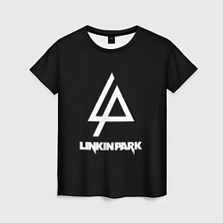 Футболка женская Linkin park logo brend music, цвет: 3D-принт