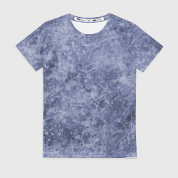 Женская футболка Абстракция - синий лёд