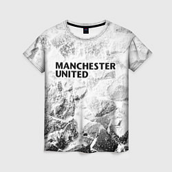 Женская футболка Manchester United white graphite