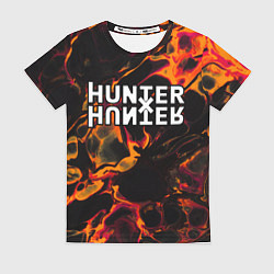 Футболка женская Hunter x Hunter red lava, цвет: 3D-принт