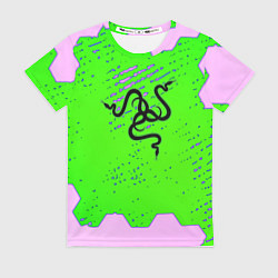 Женская футболка Razer pattern geometry