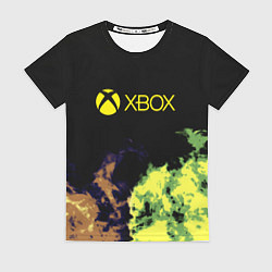 Женская футболка Xbox game flame