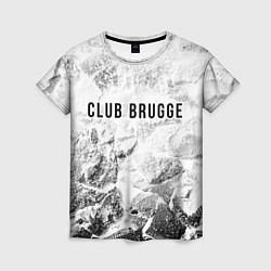 Футболка женская Club Brugge white graphite, цвет: 3D-принт