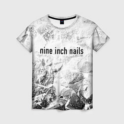 Футболка женская Nine Inch Nails white graphite, цвет: 3D-принт