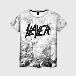 Футболка женская Slayer white graphite, цвет: 3D-принт