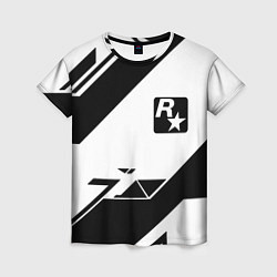 Женская футболка Rockstar game pattern
