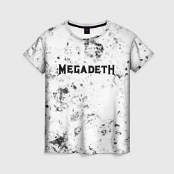 Женская футболка Megadeth dirty ice