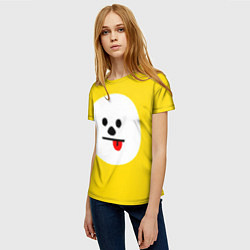 Футболка женская BT21 - Chimmy, цвет: 3D-принт — фото 2