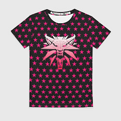 Женская футболка Ведьмак звёзды паттерн