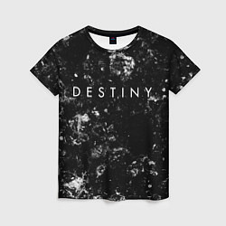 Футболка женская Destiny black ice, цвет: 3D-принт