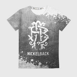 Футболка женская Nickelback - grey gradient, цвет: 3D-принт