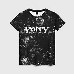 Женская футболка Poppy Playtime black ice
