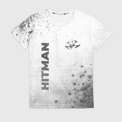 Футболка женская Hitman - white gradient вертикально, цвет: 3D-принт