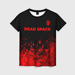 Футболка женская Dead Space - red gradient посередине, цвет: 3D-принт