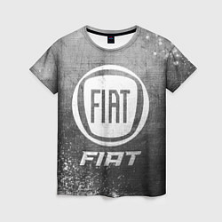 Футболка женская Fiat - grey gradient, цвет: 3D-принт