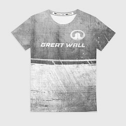Футболка женская Great Wall - grey gradient посередине, цвет: 3D-принт