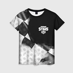 Женская футболка Brawl stars pattern black