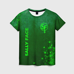 Футболка женская Sally Face - green gradient вертикально, цвет: 3D-принт