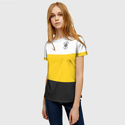 Футболка женская Мы русские с нами Бог НИКА 2 черная патриоты, цвет: 3D-принт — фото 2