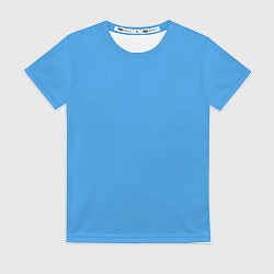 Футболка женская Эмоция печаль - синий, цвет: 3D-принт