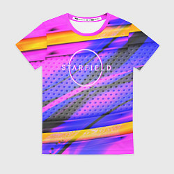 Женская футболка Starfield geometry game