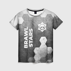 Футболка женская Brawl Stars - grey gradient вертикально, цвет: 3D-принт