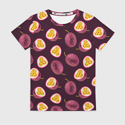 Женская футболка Маракуйя паттерн