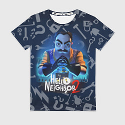 Футболка женская Привет сосед из игры Hello Neighbor, цвет: 3D-принт
