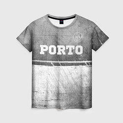 Футболка женская Porto - grey gradient посередине, цвет: 3D-принт