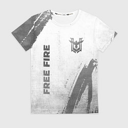 Женская футболка Free Fire - white gradient вертикально