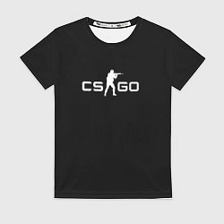 Футболка женская CSGO logo, цвет: 3D-принт