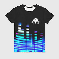 Футболка женская Король и Шут эквалайзер, цвет: 3D-принт