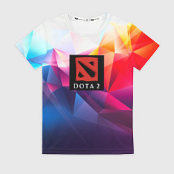 Футболка женская DOTA geometry neon, цвет: 3D-принт