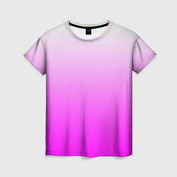 Футболка женская Gradient color pink, цвет: 3D-принт