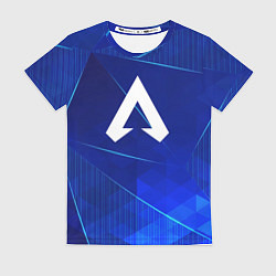 Футболка женская Apex Legends blue poly, цвет: 3D-принт