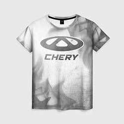 Футболка женская Chery - white gradient, цвет: 3D-принт