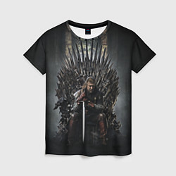 Футболка женская Нед Игра престолов, цвет: 3D-принт
