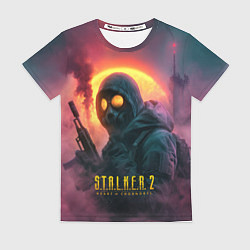 Футболка женская Stalker 2 радиоактивный фон, цвет: 3D-принт