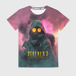 Футболка женская Stalker 2 радиоактивный дым, цвет: 3D-принт
