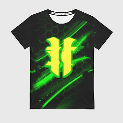 Женская футболка Starcraft 2 кислотные соты линии