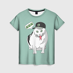 Женская футболка Котозмей