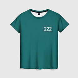 Женская футболка Игрок 222 - Игра в кальмара