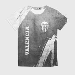 Женская футболка Valencia - grey gradient вертикально