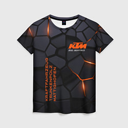 Женская футболка KTM - плиты с эффектом свечения