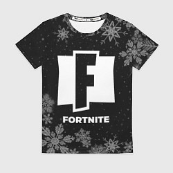 Футболка женская Снежный Fortnite, цвет: 3D-принт