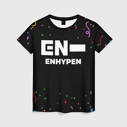 Футболка женская Enhypen конфети, цвет: 3D-принт