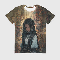 Футболка женская Темнокожая красавица, цвет: 3D-принт
