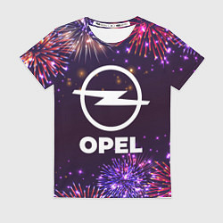 Футболка женская Праздничный Opel, цвет: 3D-принт