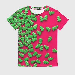 Женская футболка Веселые елочки