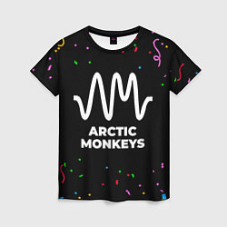 Футболка женская Arctic Monkeys конфети, цвет: 3D-принт